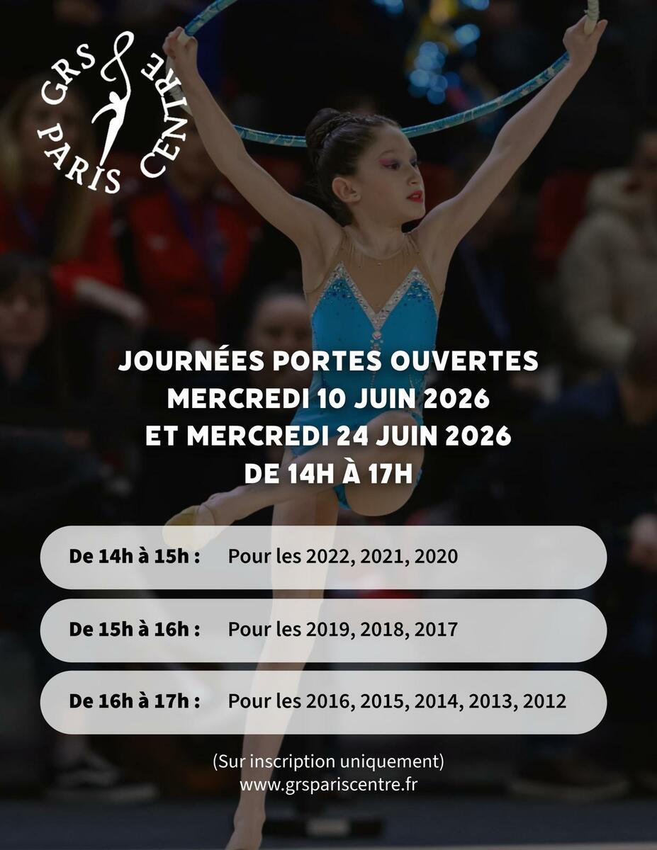 📣JPO GRS Paris Centre mercredi 10 et mercredi 24 juin📣
