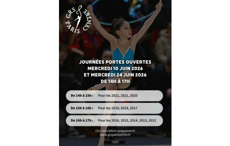 📣JPO GRS Paris Centre mercredi 10 et mercredi 24 juin📣